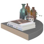 vidaXL Rafturi colț perete, 2 buc., gri extralucios, 35x35x3,8 cm, MDF vidaXL Rafturi colț perete, 2 buc., gri extralucios, 35x35x3,8 cm, MDF
