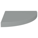 vidaXL Rafturi colțar de perete, 4 buc., gri, 35 x 35 x 3,8 cm, MDF vidaXL Rafturi colțar de perete, 4 buc., gri, 35 x 35 x 3,8 cm, MDF