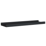 vidaXL Rafturi rame foto cu bordură, 2 buc., negru, 40 x 9 x 3 cm, MDF vidaXL Rafturi rame foto cu bordură, 2 buc., negru, 40 x 9 x 3 cm, MDF