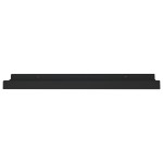 vidaXL Rafturi rame foto cu bordură, 2 buc., negru, 40 x 9 x 3 cm, MDF vidaXL Rafturi rame foto cu bordură, 2 buc., negru, 40 x 9 x 3 cm, MDF