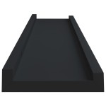 vidaXL Rafturi rame foto cu bordură, 2 buc., negru, 40 x 9 x 3 cm, MDF vidaXL Rafturi rame foto cu bordură, 2 buc., negru, 40 x 9 x 3 cm, MDF