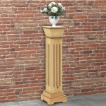 vidaXL Suport plante clasic în formă stâlp pătrat lemn 17x17x66 cm MDF vidaXL Suport plante clasic în formă stâlp pătrat lemn 17x17x66 cm MDF