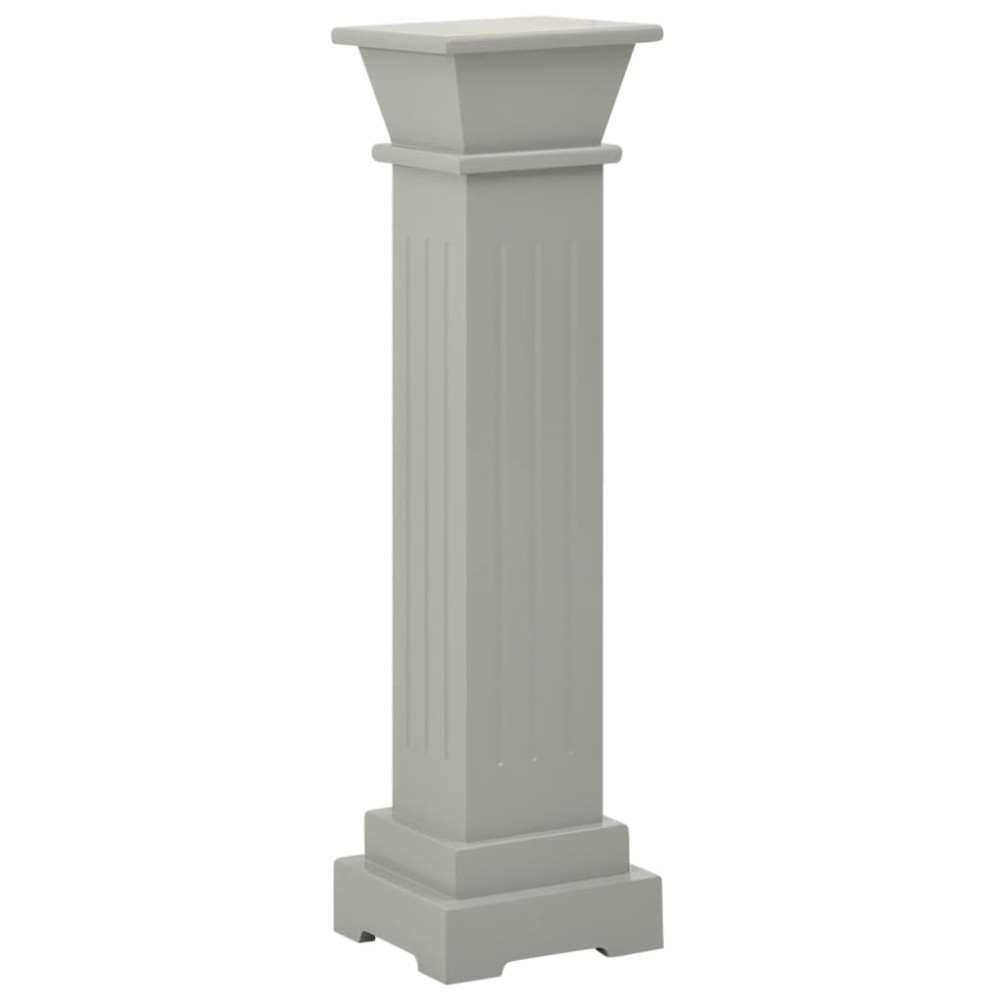 vidaXL Suport de plante clasic formă stâlp pătrat gri 17x17x66 cm MDF