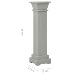 vidaXL Suport de plante clasic formă stâlp pătrat gri 17x17x66 cm MDF vidaXL Suport de plante clasic formă stâlp pătrat gri 17x17x66 cm MDF