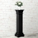 vidaXL Suport plante clasic formă stâlp pătrat negru 17x17x66 cm MDF