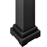 vidaXL Suport plante clasic formă stâlp pătrat negru 17x17x66 cm MDF