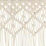 vidaXL Perdea macrame, 140 x 240 cm, bumbac