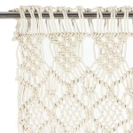 vidaXL Perdea macrame, 140 x 240 cm, bumbac vidaXL Perdea macrame, 140 x 240 cm, bumbac