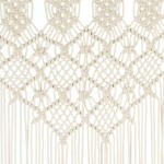 vidaXL Perdea macrame, 140 x 240 cm, bumbac vidaXL Perdea macrame, 140 x 240 cm, bumbac