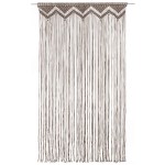 vidaXL Perdea macrame, gri taupe,140 x 240 cm, bumbac vidaXL Perdea macrame, gri taupe,140 x 240 cm, bumbac