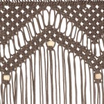 vidaXL Perdea macrame, gri taupe,140 x 240 cm, bumbac vidaXL Perdea macrame, gri taupe,140 x 240 cm, bumbac