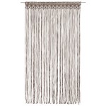 vidaXL Perdea macrame, gri taupe,140 x 240 cm, bumbac vidaXL Perdea macrame, gri taupe,140 x 240 cm, bumbac