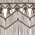 vidaXL Perdea macrame, gri taupe,140 x 240 cm, bumbac vidaXL Perdea macrame, gri taupe,140 x 240 cm, bumbac