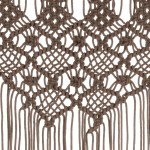vidaXL Perdea macrame, gri taupe,140 x 240 cm, bumbac vidaXL Perdea macrame, gri taupe,140 x 240 cm, bumbac
