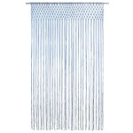 vidaXL Perdea macrame, albastru, 140 x 240 cm, bumbac vidaXL Perdea macrame, albastru, 140 x 240 cm, bumbac