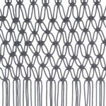 vidaXL Perdea macrame, antracit, 140 x 240 cm, bumbac vidaXL Perdea macrame, antracit, 140 x 240 cm, bumbac