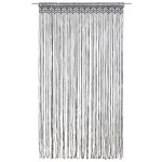 vidaXL Perdea macrame, antracit, 140 x 240 cm, bumbac vidaXL Perdea macrame, antracit, 140 x 240 cm, bumbac