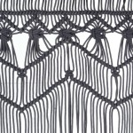 vidaXL Perdea macrame, antracit, 140 x 240 cm, bumbac vidaXL Perdea macrame, antracit, 140 x 240 cm, bumbac