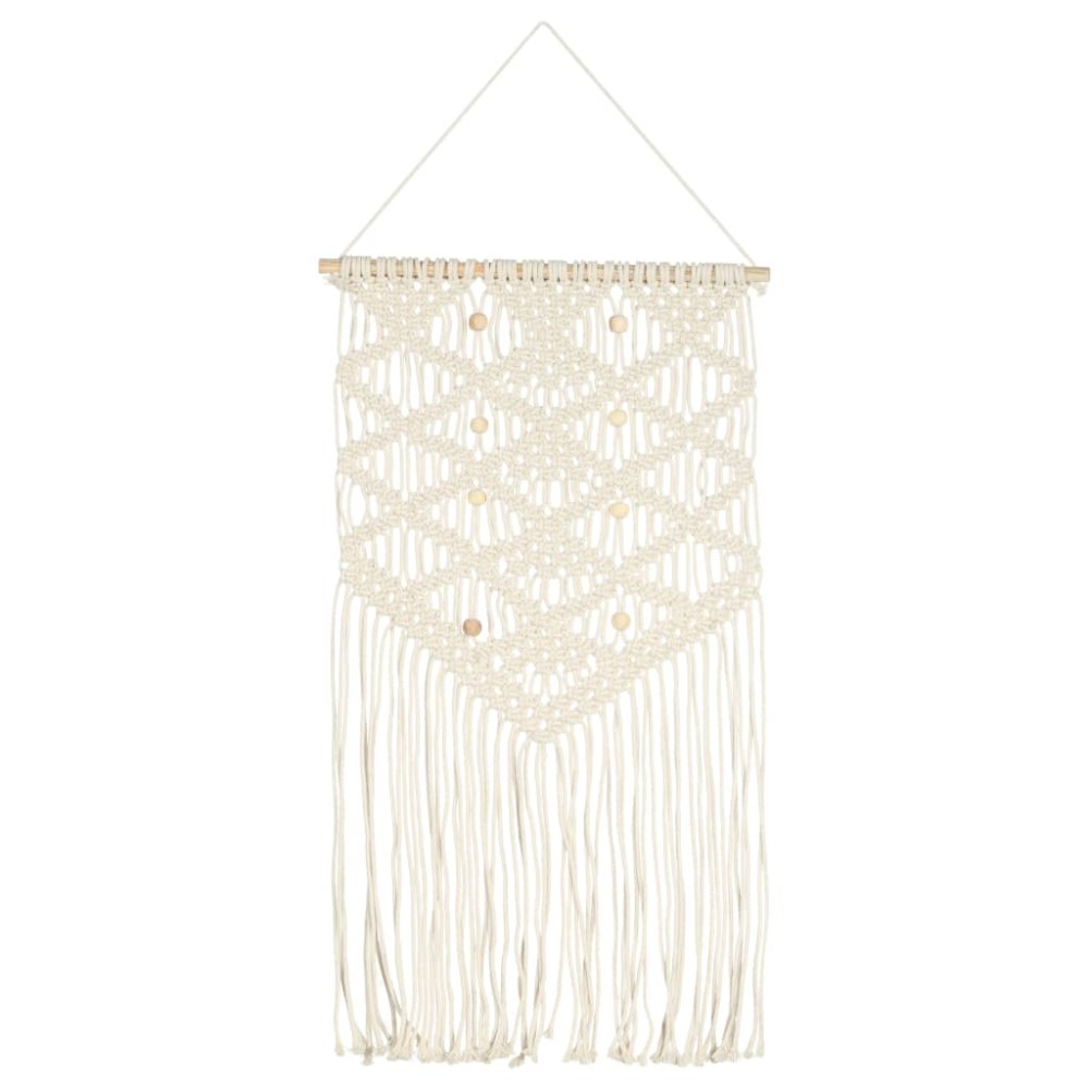 vidaXL Cuier de perete Macrame, 40x80, bumbac