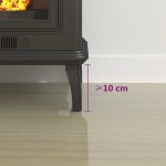 vidaXL Placă de sticlă pentru șemineu, semi-rotundă, 1000x600 mm vidaXL Placă de sticlă pentru șemineu, semi-rotundă, 1000x600 mm