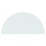vidaXL Placă de sticlă pentru șemineu, semi-rotundă, 1000x500 mm