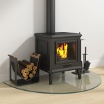 vidaXL Placă de sticlă pentru șemineu, semi-rotundă, 1000x600 mm vidaXL Placă de sticlă pentru șemineu, semi-rotundă, 1000x600 mm