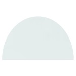 vidaXL Placă de sticlă pentru șemineu, semi-rotundă, 1000x600 mm vidaXL Placă de sticlă pentru șemineu, semi-rotundă, 1000x600 mm