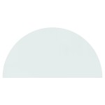 vidaXL Placă de sticlă pentru șemineu, semi-rotundă, 1200x600 mm vidaXL Placă de sticlă pentru șemineu, semi-rotundă, 1200x600 mm