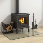 vidaXL Placă de sticlă pentru șemineu, dreptunghiulară, 80x60 cm