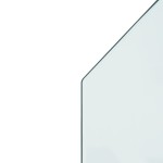 vidaXL Placă de sticlă pentru șemineu, hexagonală, 80x50 cm vidaXL Placă de sticlă pentru șemineu, hexagonală, 80x50 cm