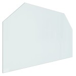 vidaXL Placă de sticlă pentru șemineu, hexagonală, 100x60 cm vidaXL Placă de sticlă pentru șemineu, hexagonală, 100x60 cm