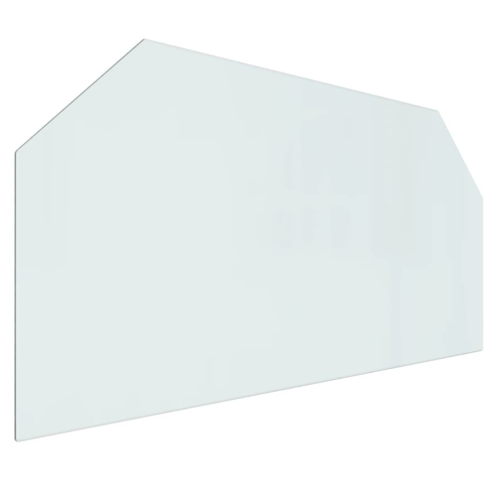 vidaXL Placă de sticlă pentru șemineu, hexagonală, 120x60 cm