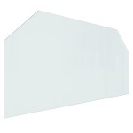 vidaXL Placă de sticlă pentru șemineu, hexagonală, 120x60 cm vidaXL Placă de sticlă pentru șemineu, hexagonală, 120x60 cm