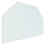 vidaXL Placă de sticlă pentru șemineu, hexagonală, 80x50 cm vidaXL Placă de sticlă pentru șemineu, hexagonală, 80x50 cm