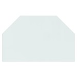 vidaXL Placă de sticlă pentru șemineu, hexagonală, 80x50 cm vidaXL Placă de sticlă pentru șemineu, hexagonală, 80x50 cm