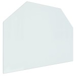 vidaXL Placă de sticlă pentru șemineu, hexagonală, 80x60 cm vidaXL Placă de sticlă pentru șemineu, hexagonală, 80x60 cm
