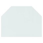 vidaXL Placă de sticlă pentru șemineu, hexagonală, 80x60 cm vidaXL Placă de sticlă pentru șemineu, hexagonală, 80x60 cm