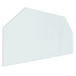 vidaXL Placă de sticlă pentru șemineu, hexagonală, 100x50 cm vidaXL Placă de sticlă pentru șemineu, hexagonală, 100x50 cm