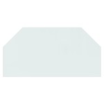 vidaXL Placă de sticlă pentru șemineu, hexagonală, 100x50 cm vidaXL Placă de sticlă pentru șemineu, hexagonală, 100x50 cm