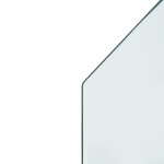 vidaXL Placă de sticlă pentru șemineu, hexagonală, 100x50 cm vidaXL Placă de sticlă pentru șemineu, hexagonală, 100x50 cm