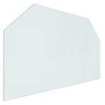 vidaXL Placă de sticlă pentru șemineu, hexagonală, 100x60 cm vidaXL Placă de sticlă pentru șemineu, hexagonală, 100x60 cm