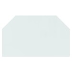 vidaXL Placă de sticlă pentru șemineu, hexagonală, 100x60 cm vidaXL Placă de sticlă pentru șemineu, hexagonală, 100x60 cm