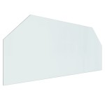 vidaXL Placă de sticlă pentru șemineu, hexagonală, 120x50 cm vidaXL Placă de sticlă pentru șemineu, hexagonală, 120x50 cm