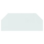 vidaXL Placă de sticlă pentru șemineu, hexagonală, 120x50 cm vidaXL Placă de sticlă pentru șemineu, hexagonală, 120x50 cm