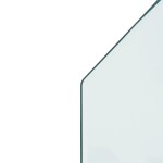 vidaXL Placă de sticlă pentru șemineu, hexagonală, 120x50 cm vidaXL Placă de sticlă pentru șemineu, hexagonală, 120x50 cm