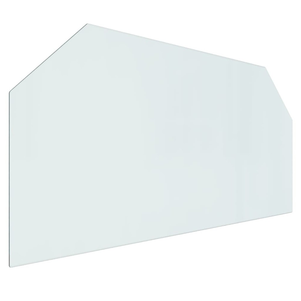 vidaXL Placă de sticlă pentru șemineu, hexagonală, 120x60 cm