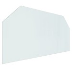 vidaXL Placă de sticlă pentru șemineu, hexagonală, 120x60 cm