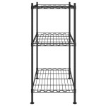 vidaXL Raft de depozitare, 3 niveluri, negru, 60 x 35 x 76 cm, 150 kg vidaXL Raft de depozitare, 3 niveluri, negru, 60 x 35 x 76 cm, 150 kg