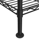 vidaXL Raft de depozitare, 3 niveluri, negru, 60 x 35 x 76 cm, 150 kg vidaXL Raft de depozitare, 3 niveluri, negru, 60 x 35 x 76 cm, 150 kg