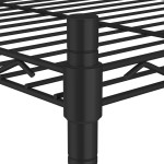 vidaXL Raft depozitare cu roți, 3 niveluri, negru, 60x35x81cm, 150 kg vidaXL Raft depozitare cu roți, 3 niveluri, negru, 60x35x81cm, 150 kg